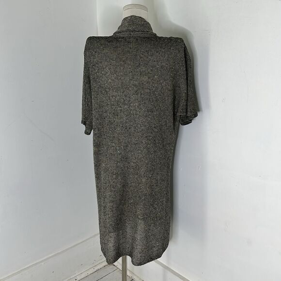 Eileen Fisher Organic Linen Knit Longline Cardigan - Picture 4 of 6